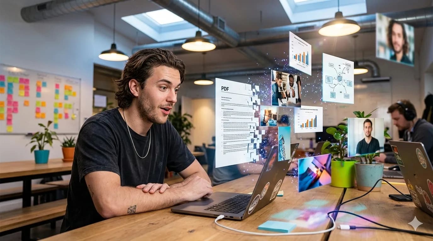 Illustration of PDF pages exporting into JPG image files